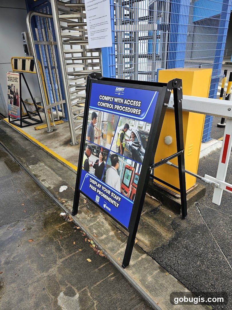 Access Control Procedures Sign