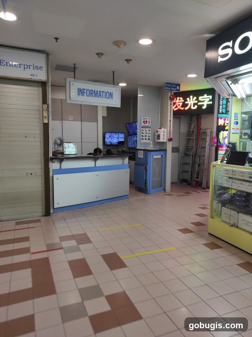 Information Desk and Shops
