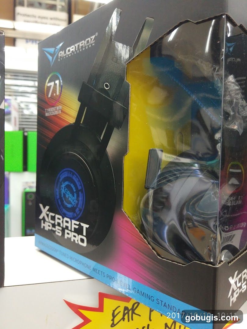 Alcatroz Xcraft HP-5 Pro Gaming Headset Box