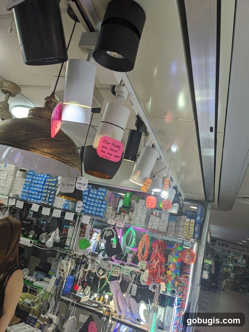 Lighting store display