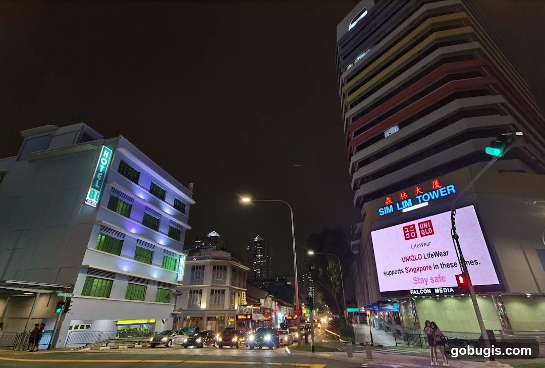 Sim Lim Tower at Night