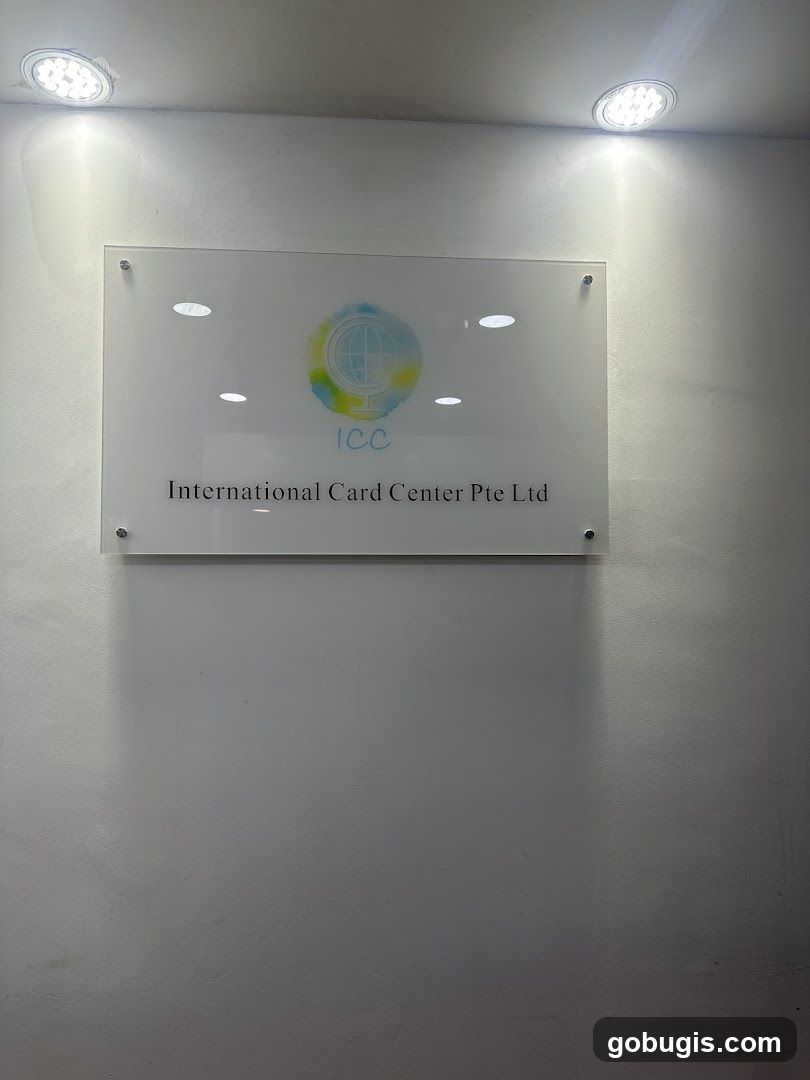 ICC International Card Center Pte Ltd Sign