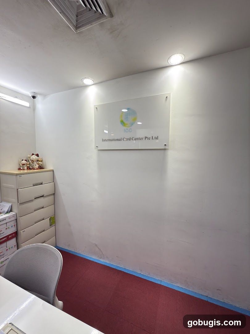 Office Interior with Company Signage