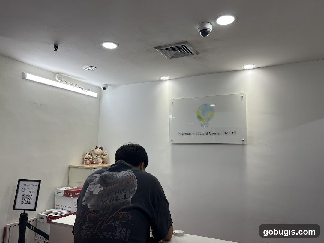 Office Interior with Signage