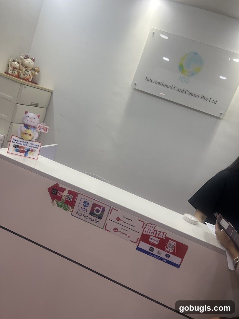 International Card Center Pte Ltd Counter