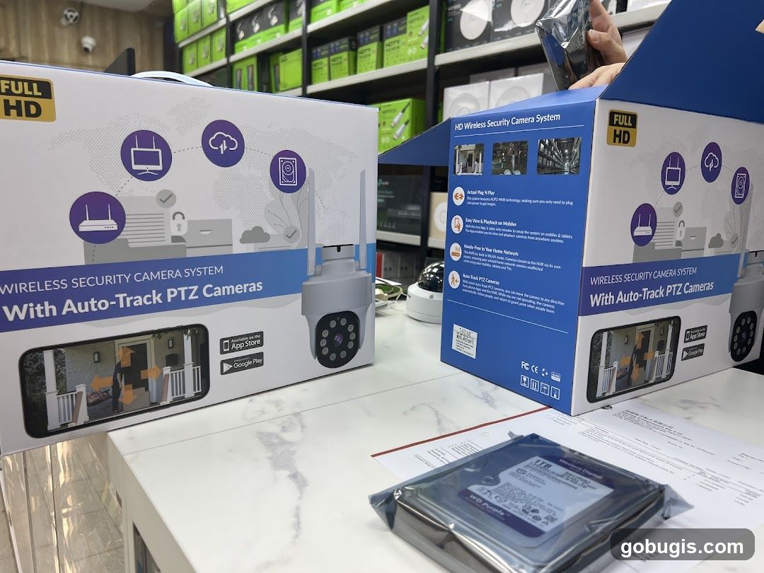 Wireless Security Camera System Packaging