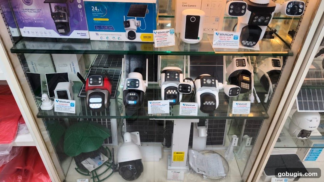 Security Cameras Display