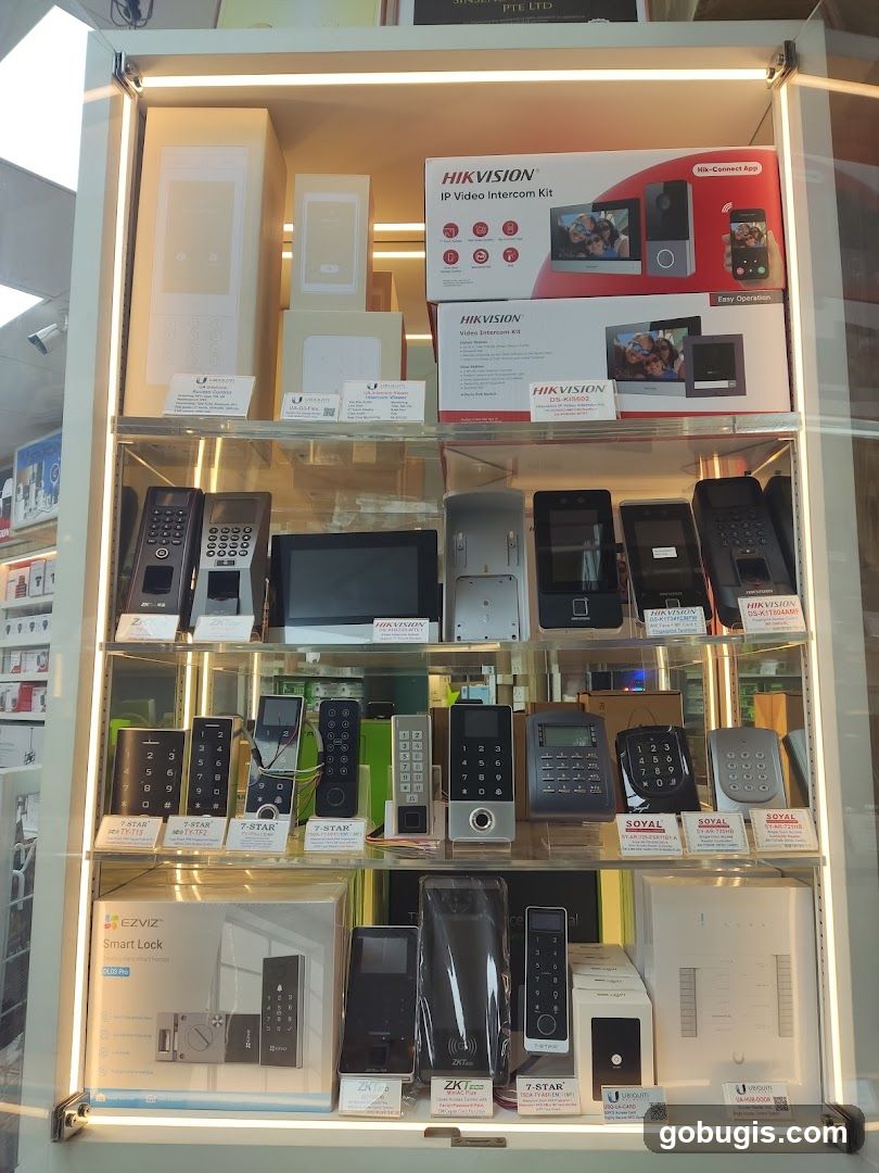 Security and Intercom Systems Display