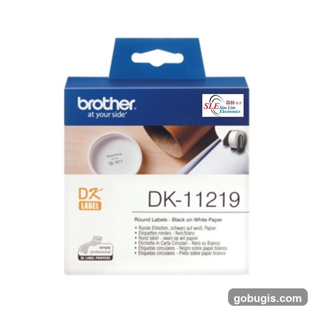 Brother DK-11219 Round Labels