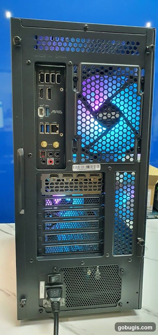 Computer Case Rear Panel