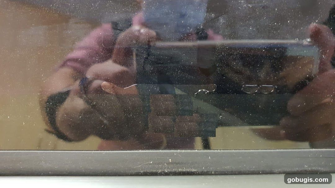 Reflection in a Dusty Screen