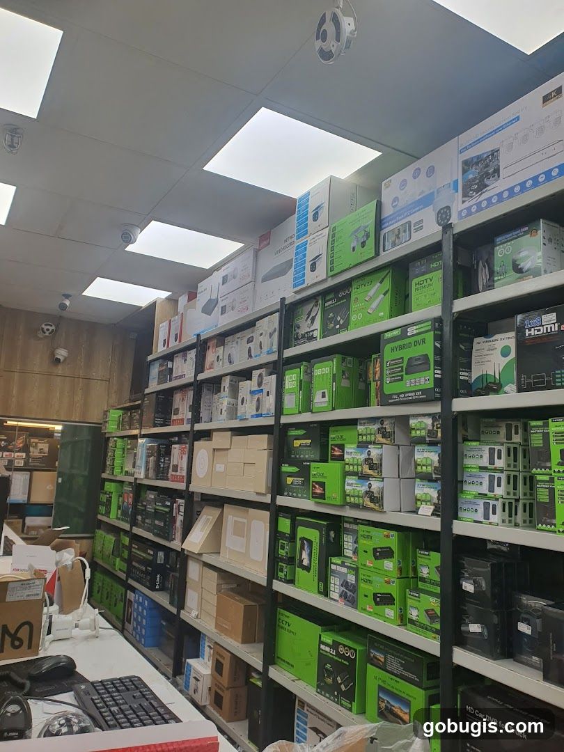 Electronics Store Shelves