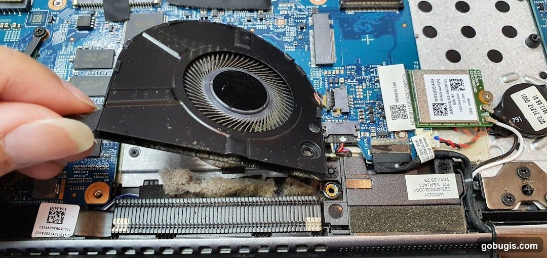 Dusty Laptop Fan