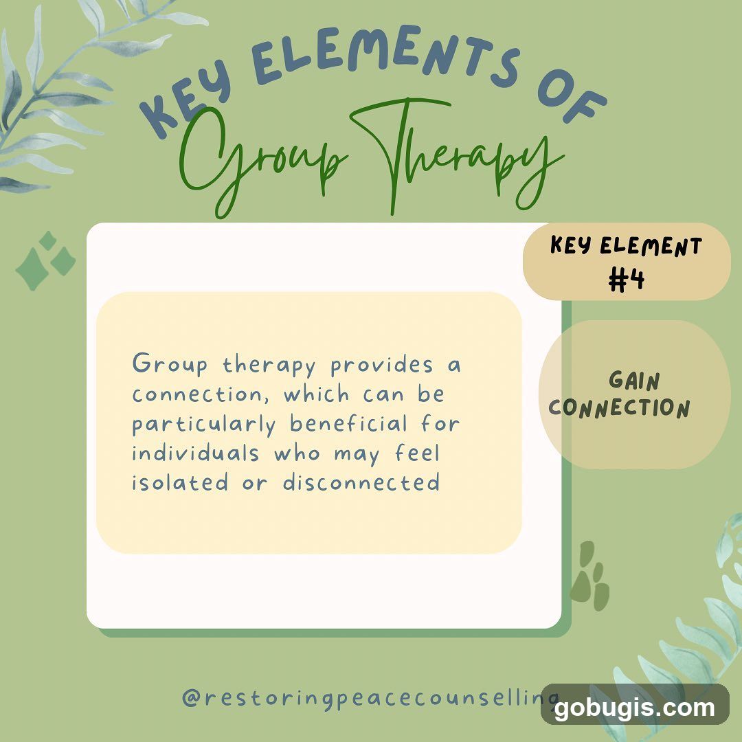 Key Elements of Group Therapy