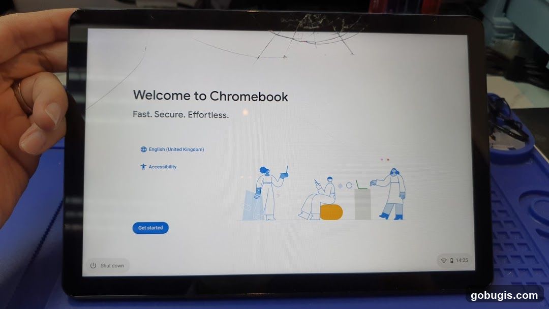 Chromebook Welcome Screen