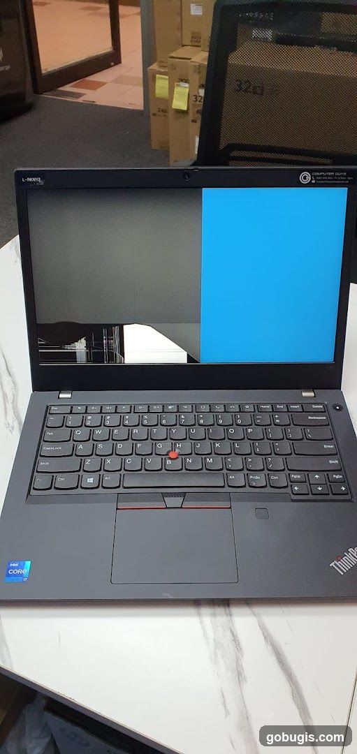 Damaged Laptop Screen