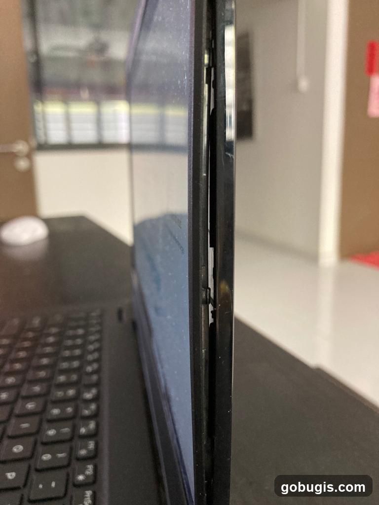 Damaged Laptop Screen Bezel