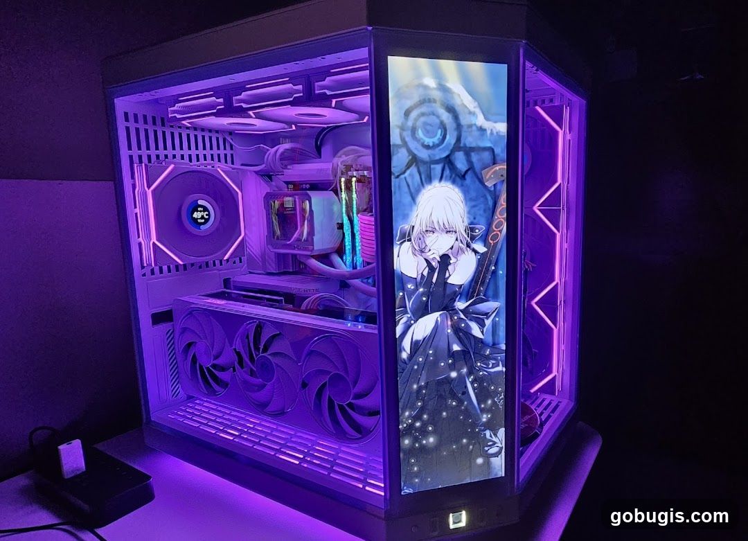 Custom PC Build with Anime Display