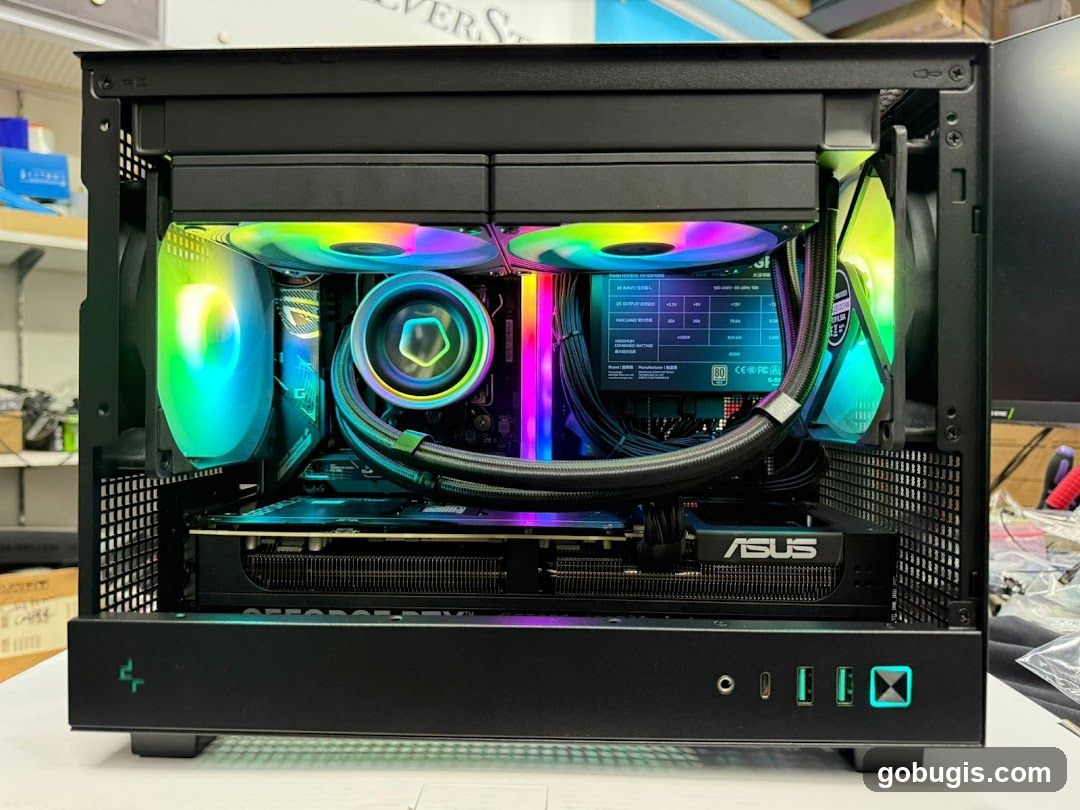 Computer Case with RGB Lighting