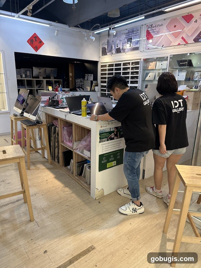 Electronics Store Interior