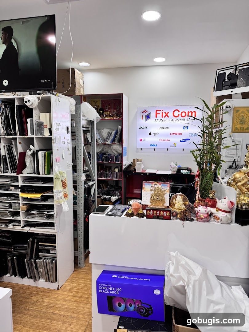 IT Repair and Retail Shop Interior