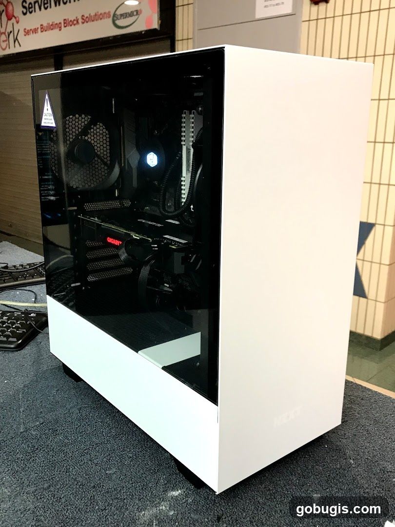 White Computer Tower