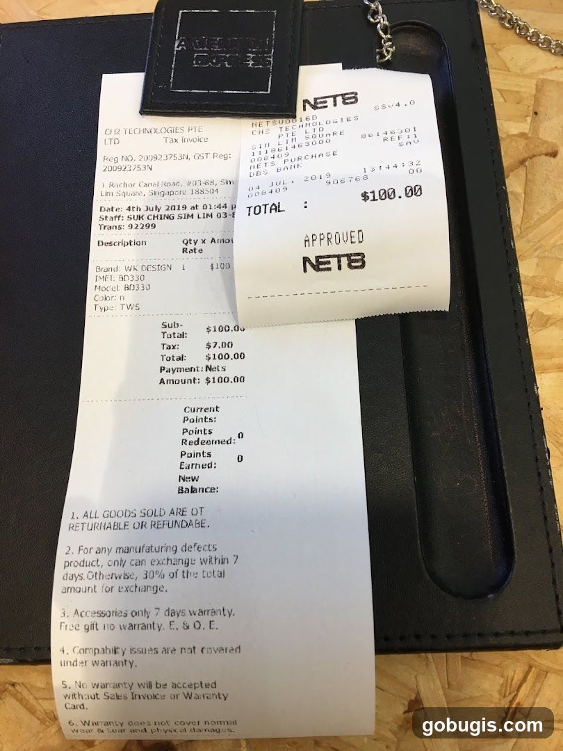 Receipts
