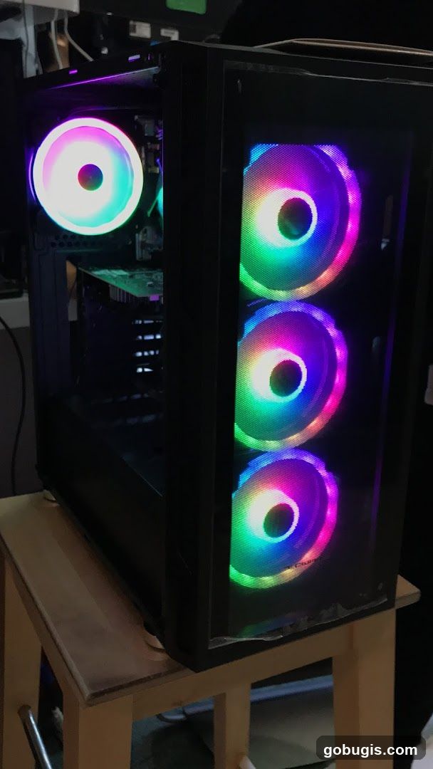 Computer Case with RGB Fans
