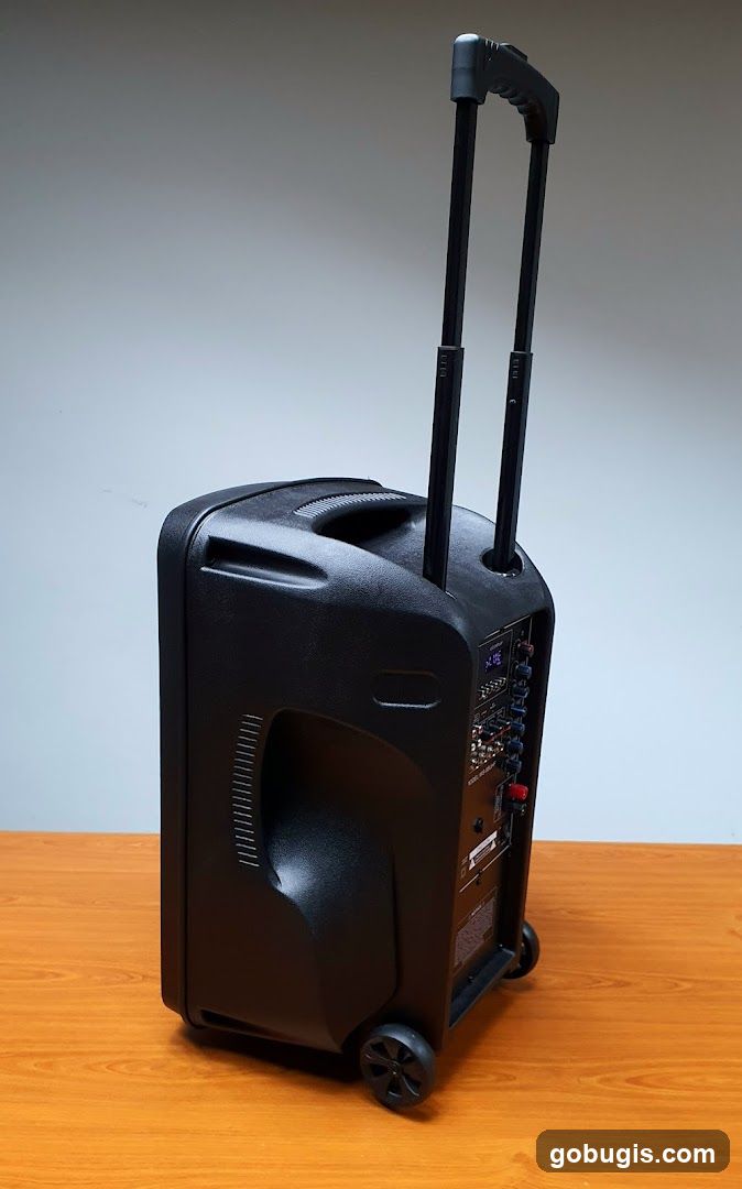 Portable Speaker with Wheels