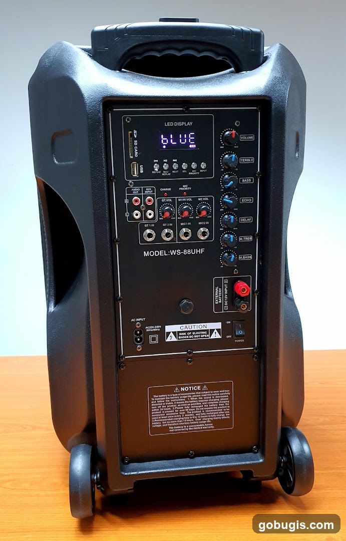 Portable Speaker Control Panel