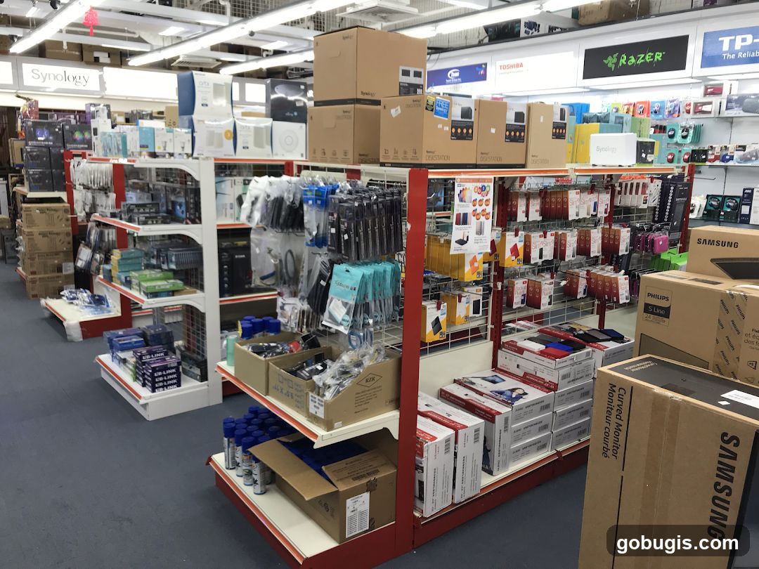 Electronics Store Aisles