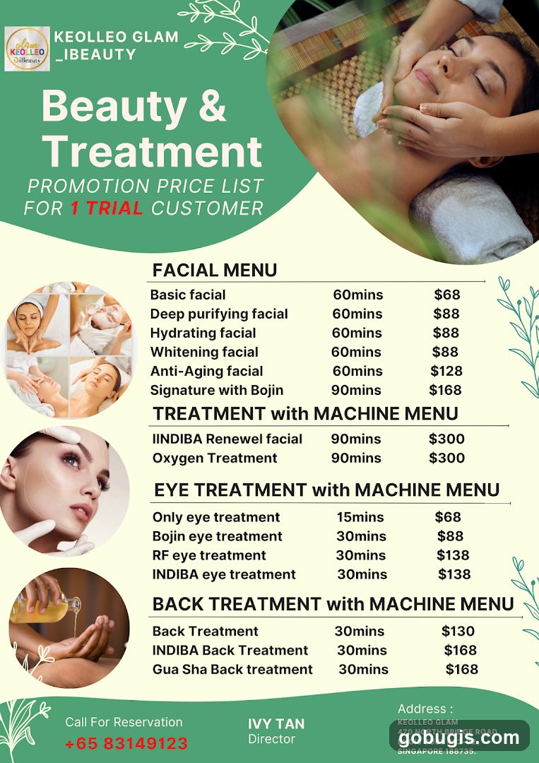 Beauty & Treatment Promotion Price List