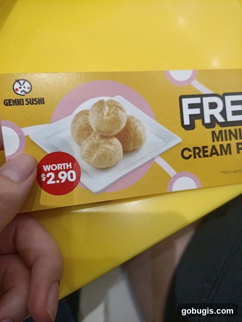 Genki Sushi Cream Puffs Promotion