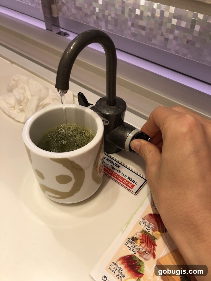 Hot Water Dispenser and Menu