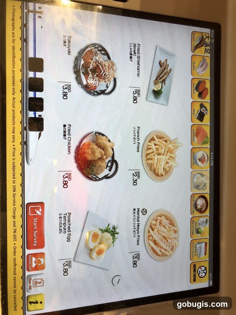GENKI SUSHI Menu