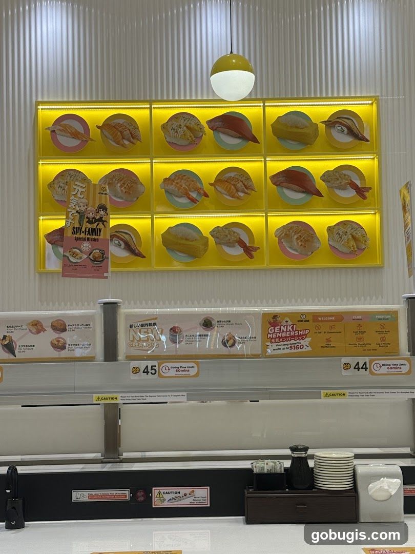 Sushi Restaurant Display