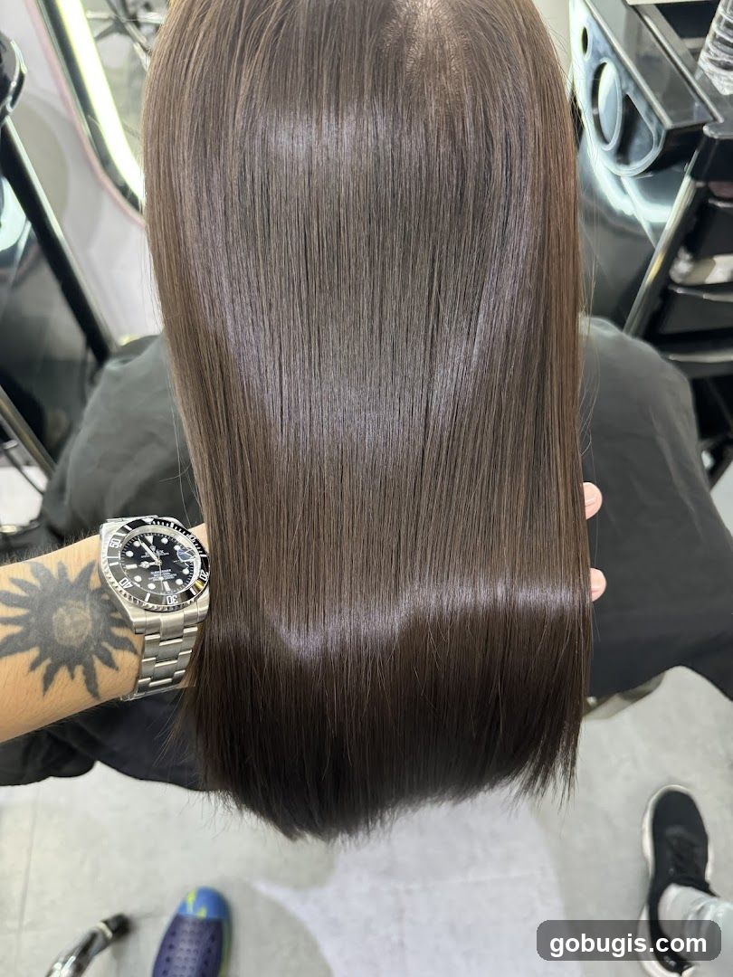 Shiny Brown Hair