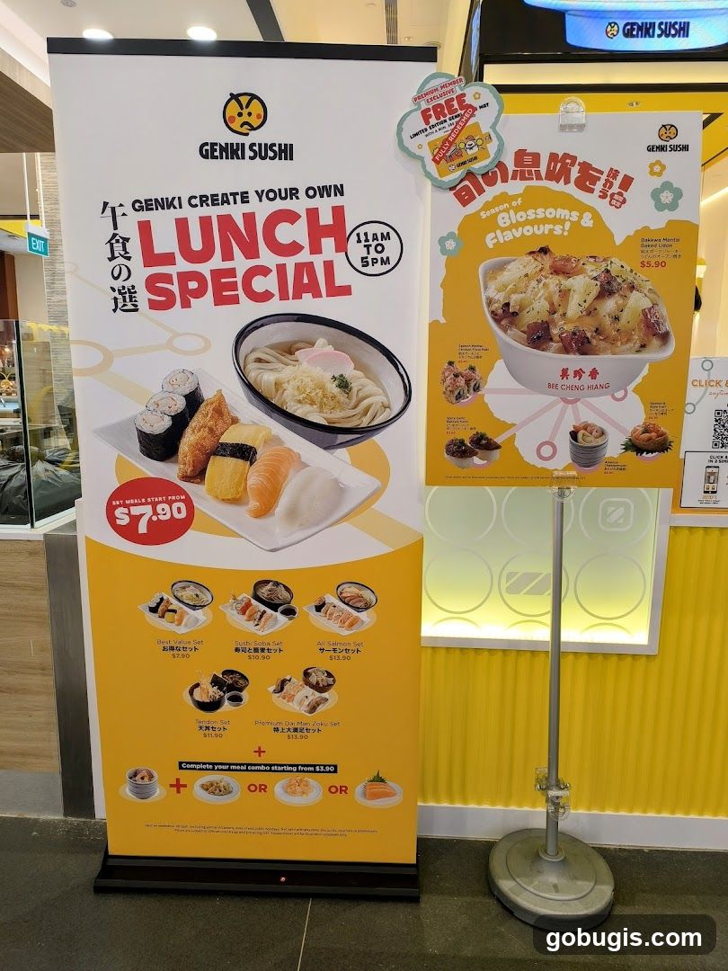 Genki Sushi Lunch Special and Seasonal Offer