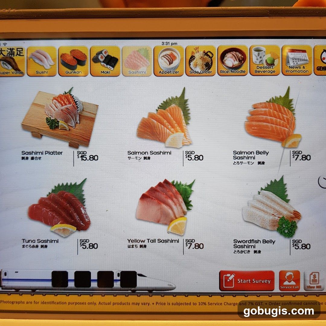 Japanese Food Menu