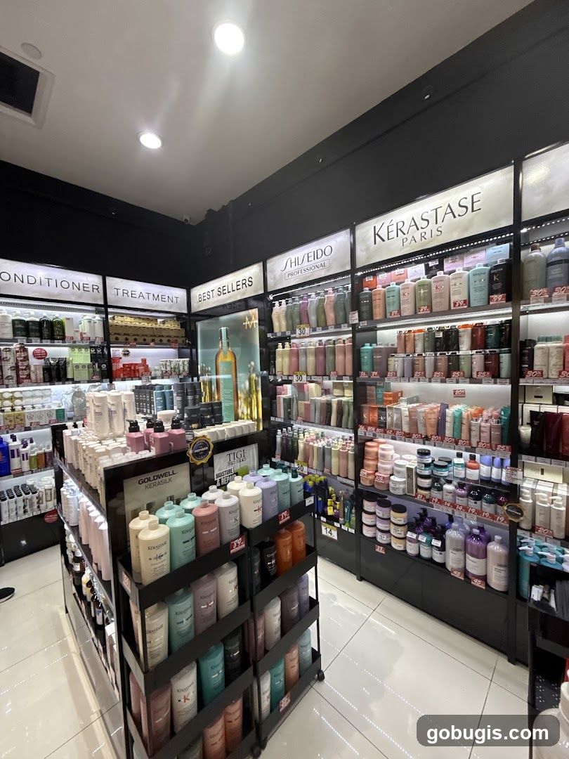 Hair Product Store Interior