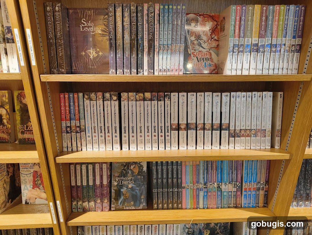 Bookshelves with Manga