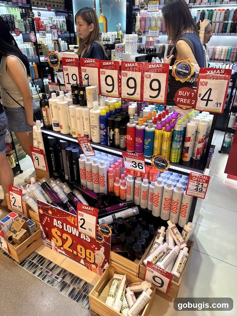Cosmetics Sale Display