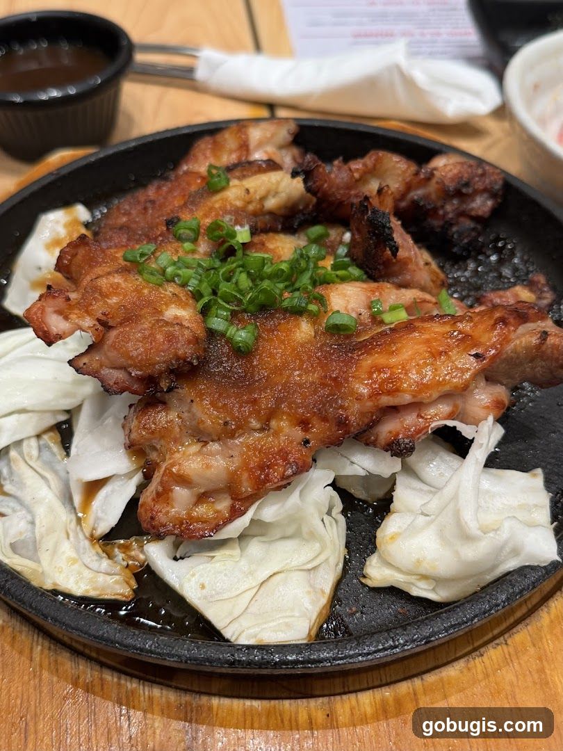 Grilled Chicken with Cabbage
