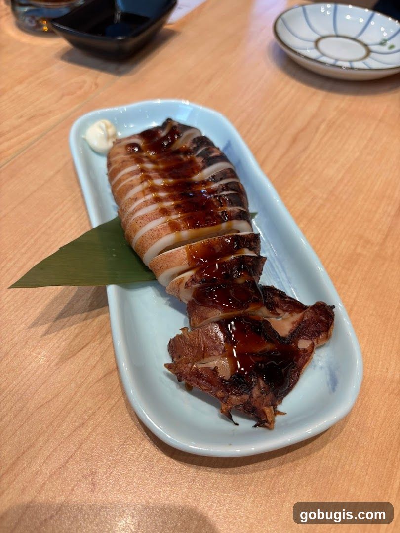 Grilled Squid with Sauce