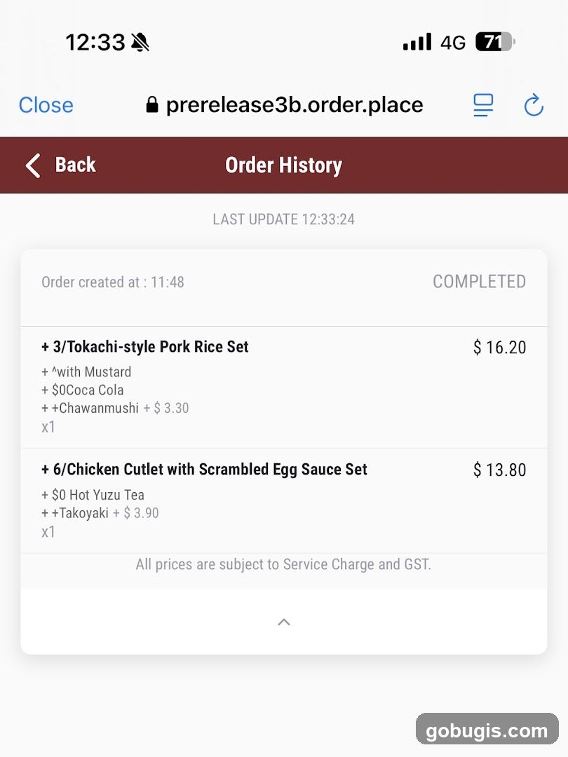 Order History