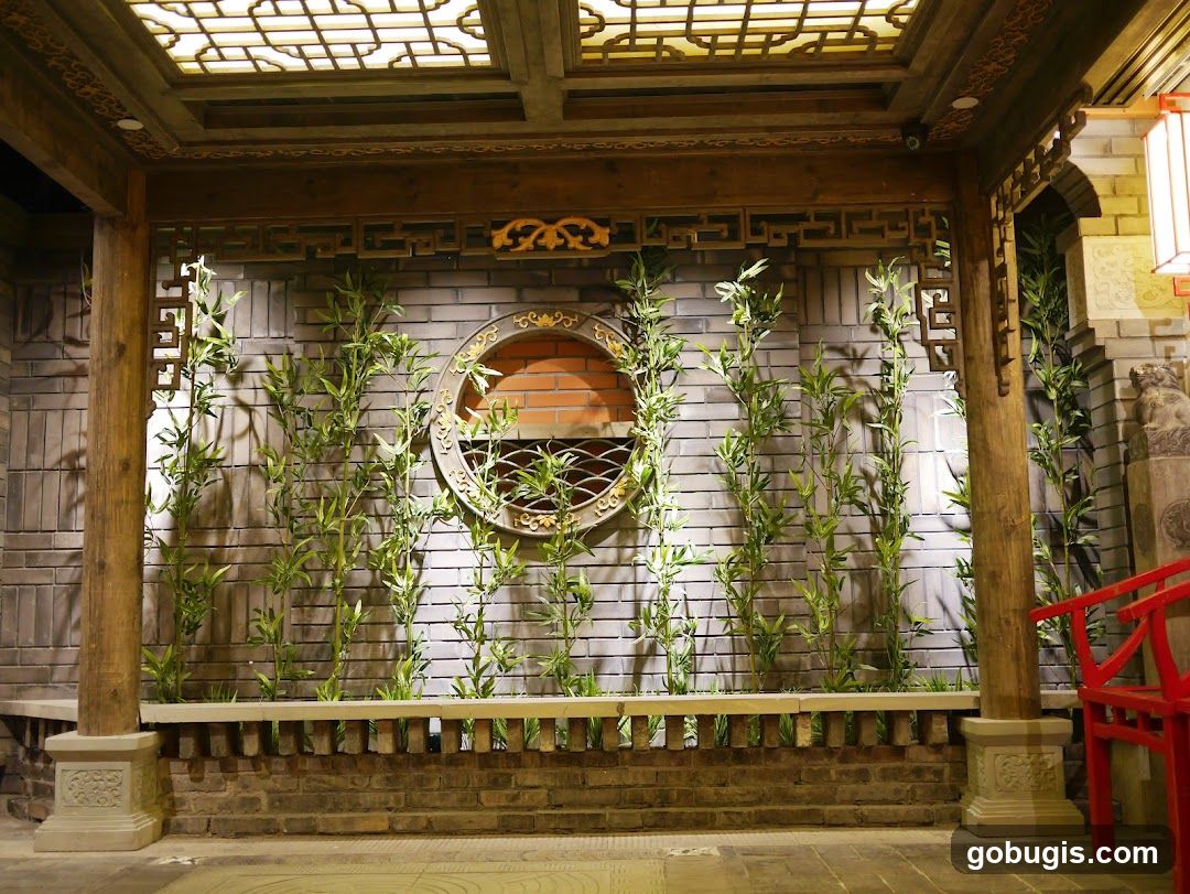Interior Decor with Bamboo and Traditional Architecture