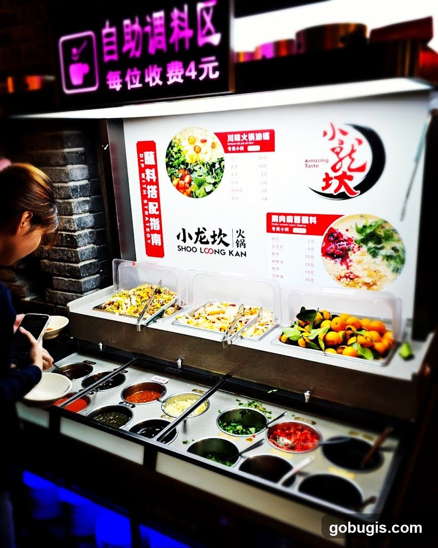 Self-Service Condiment Area