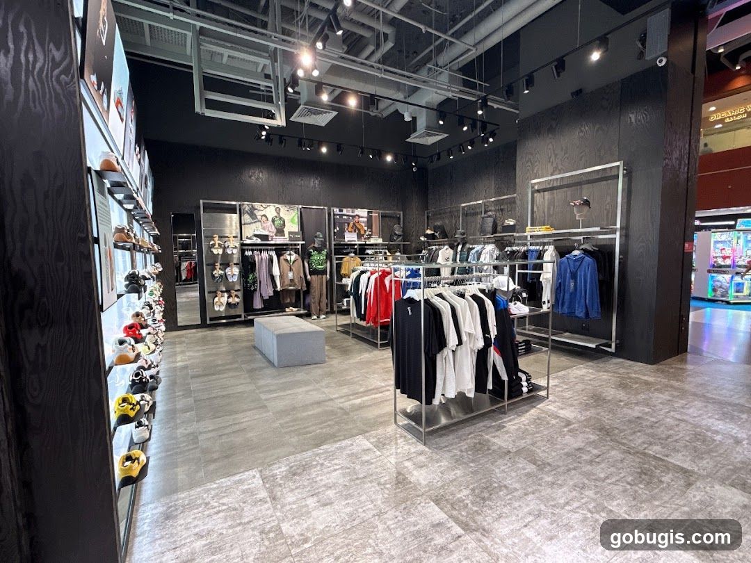 Clothing and Shoe Store Interior