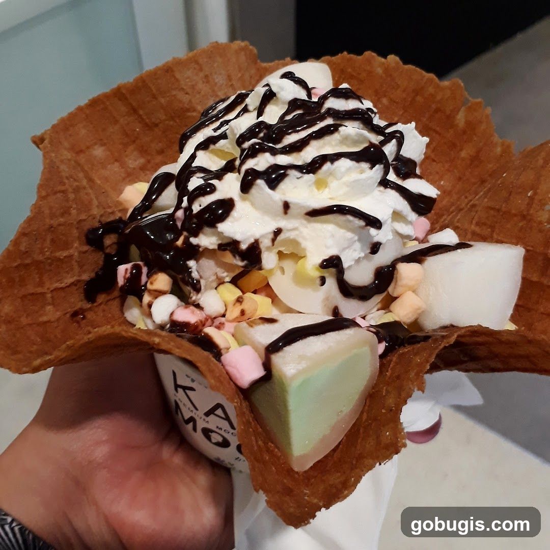 Ice Cream Sundae with Chocolate Drizzle