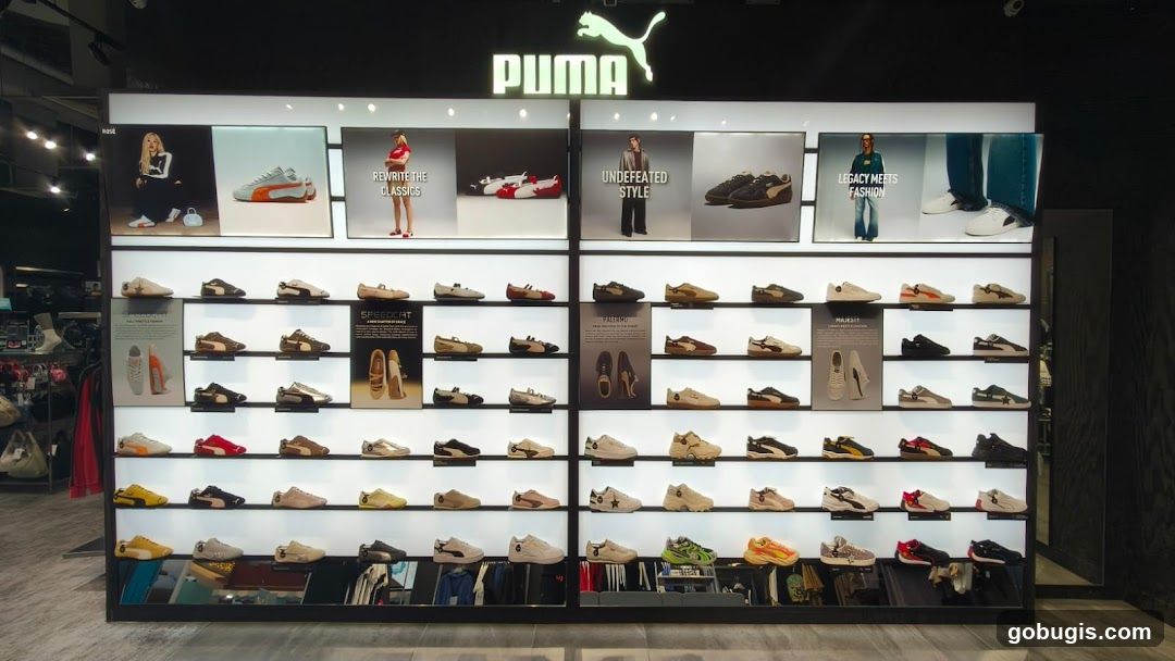 Puma Shoe Display